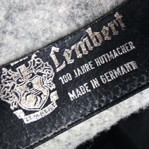 Vintage Lembert Wool Alpine Tyrolean Hat Feather - Picture 7 of 8